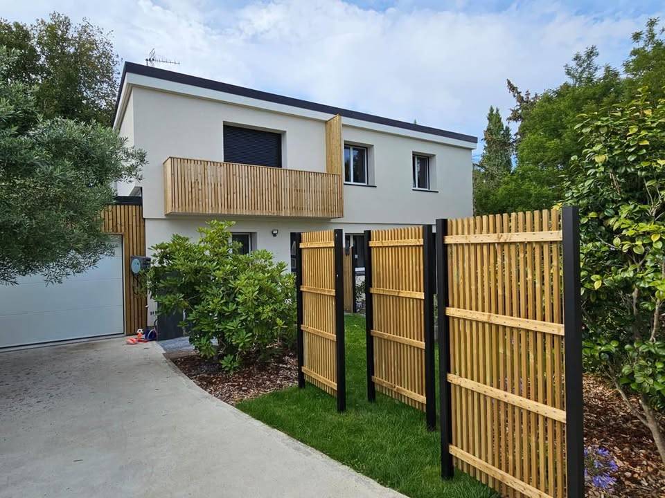 pour TERRASSE garde corps bois